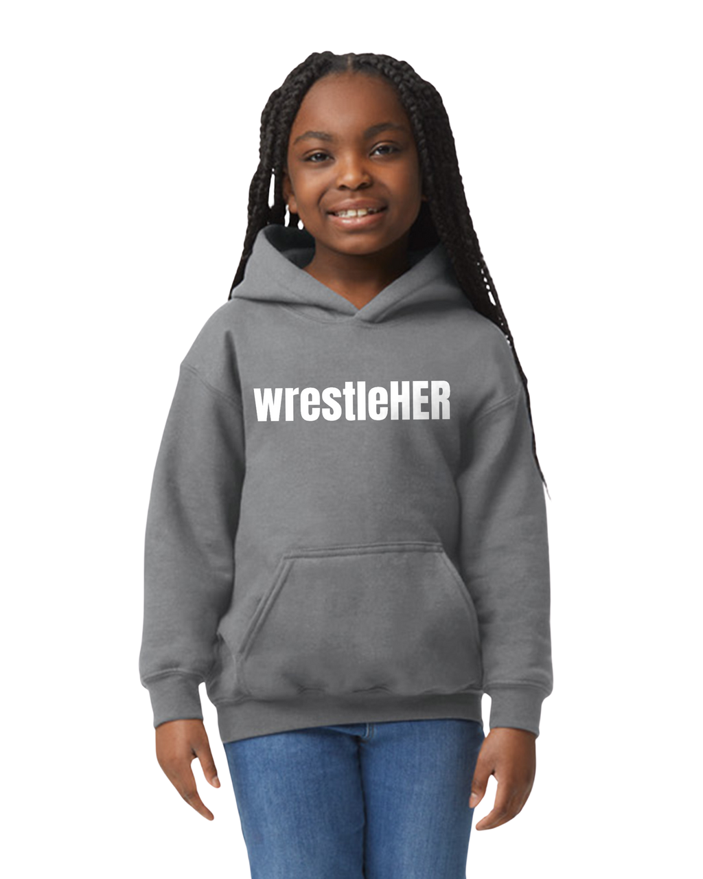 wrestleHER Youth Hoodie