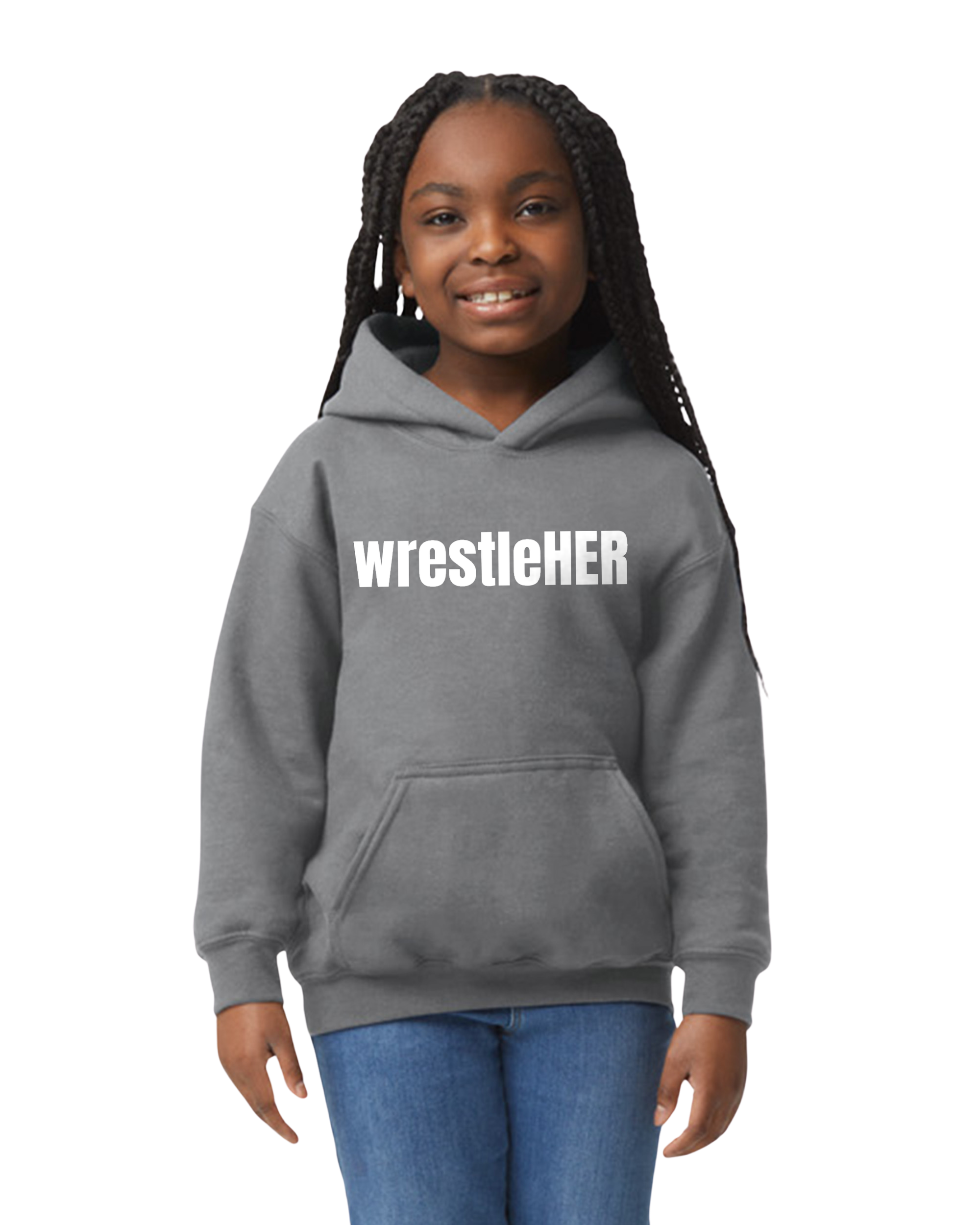 wrestleHER Youth Hoodie