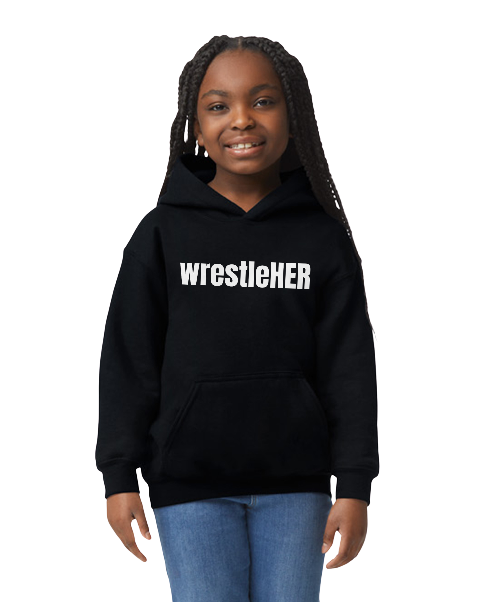wrestleHER Youth Hoodie