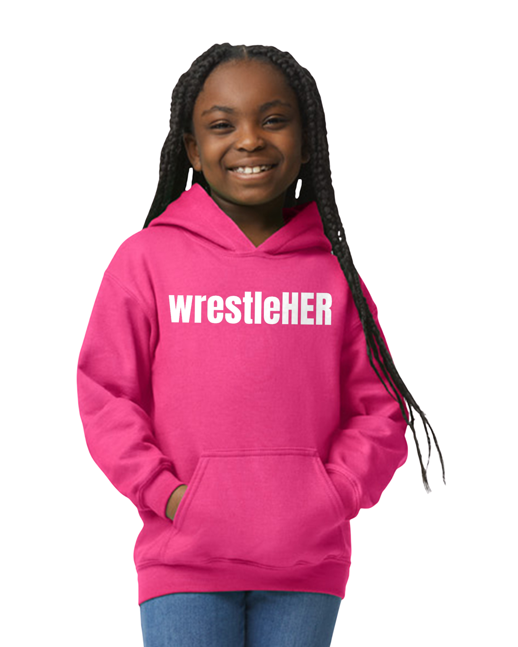 wrestleHER Youth Hoodie