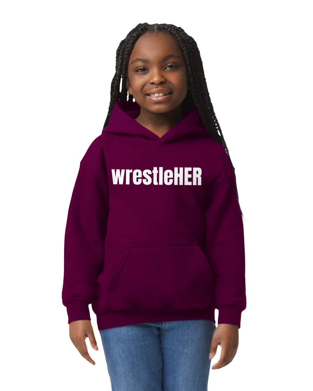 wrestleHER Youth Hoodie