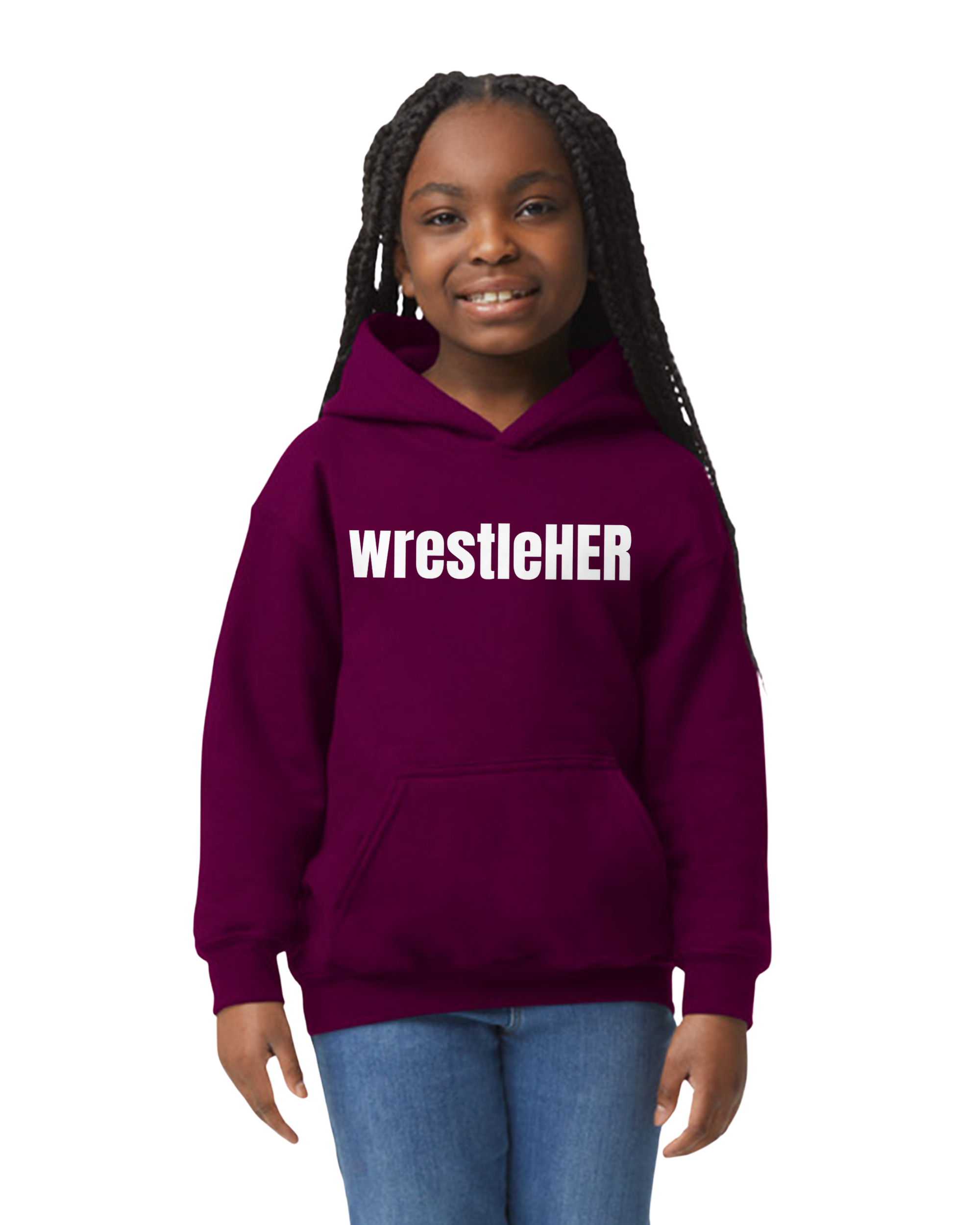wrestleHER Youth Hoodie