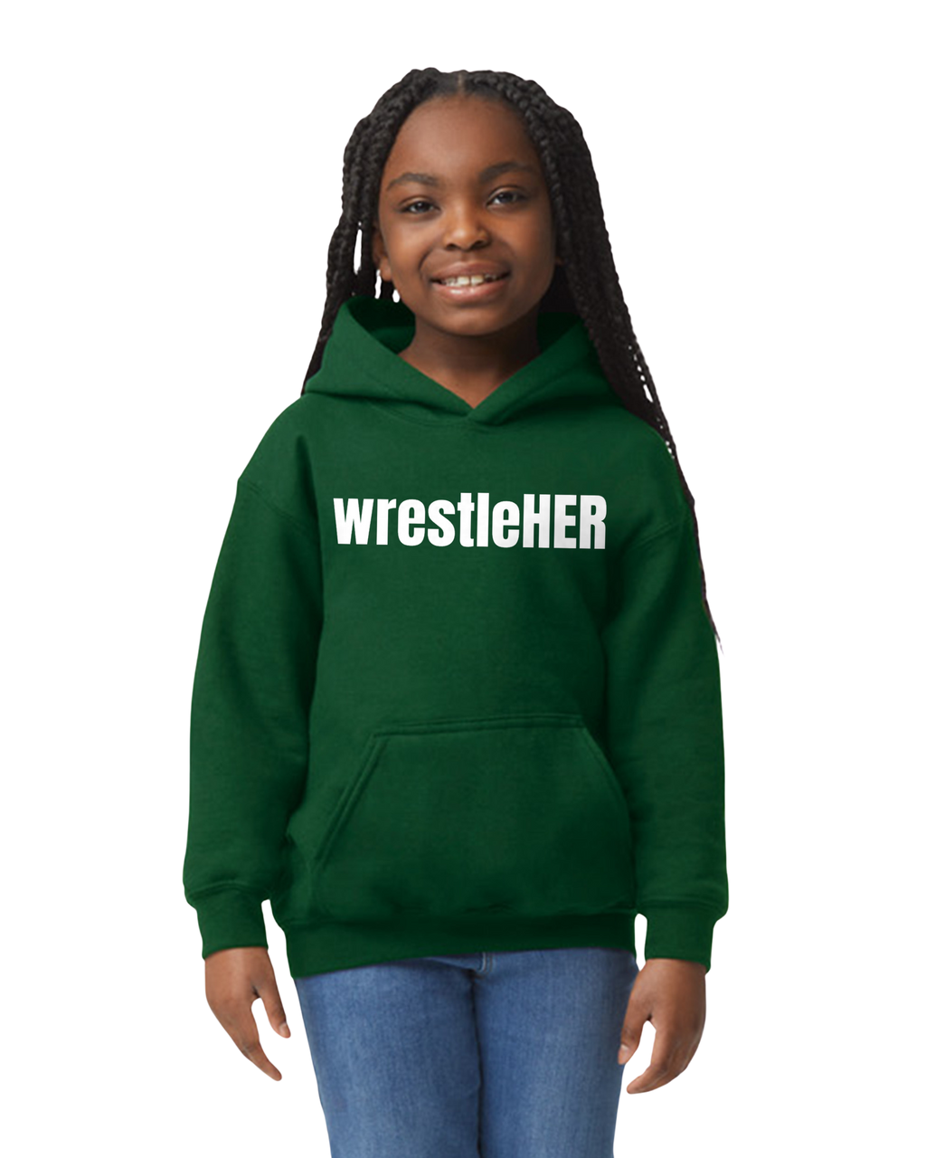 wrestleHER Youth Hoodie