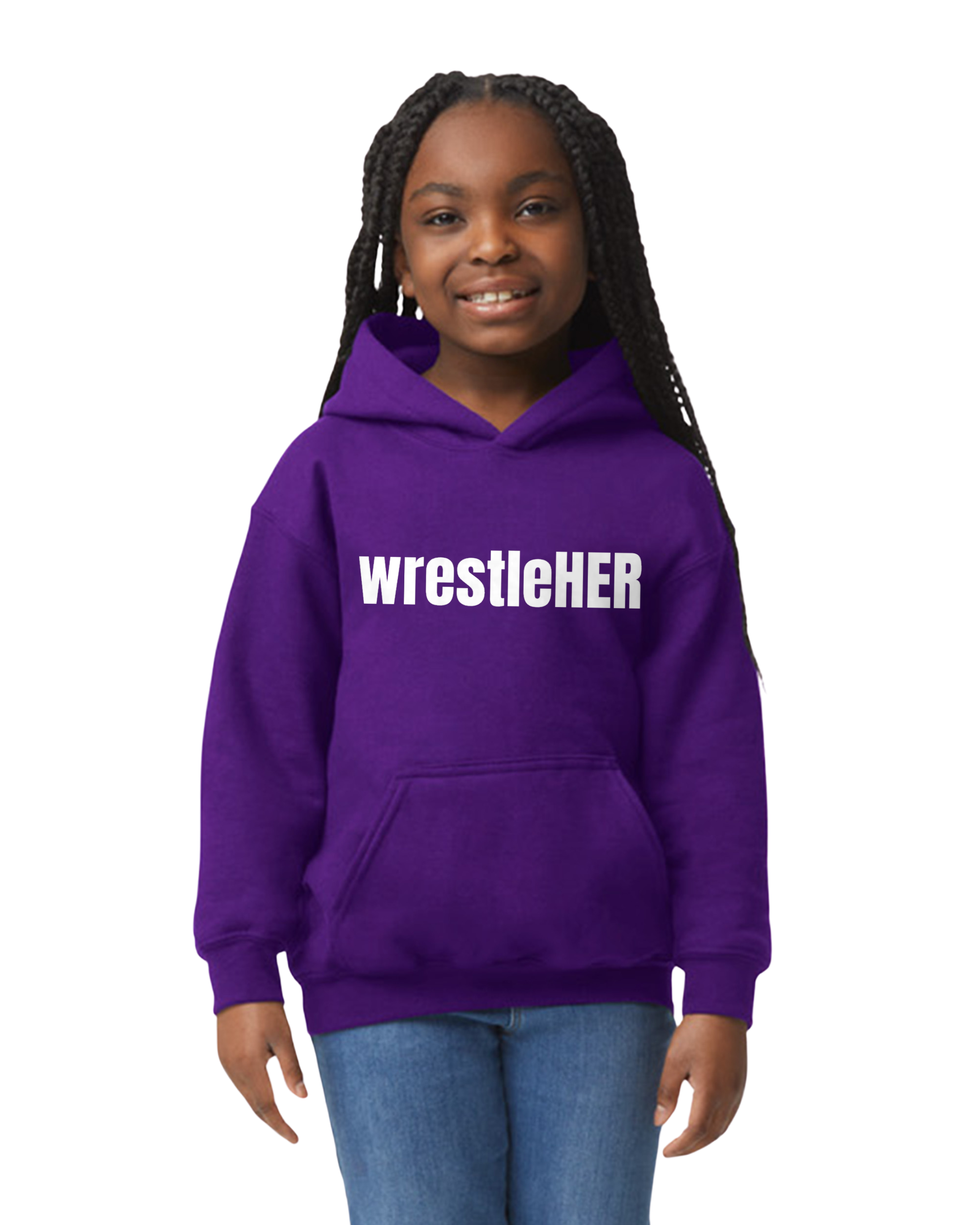 wrestleHER Youth Hoodie
