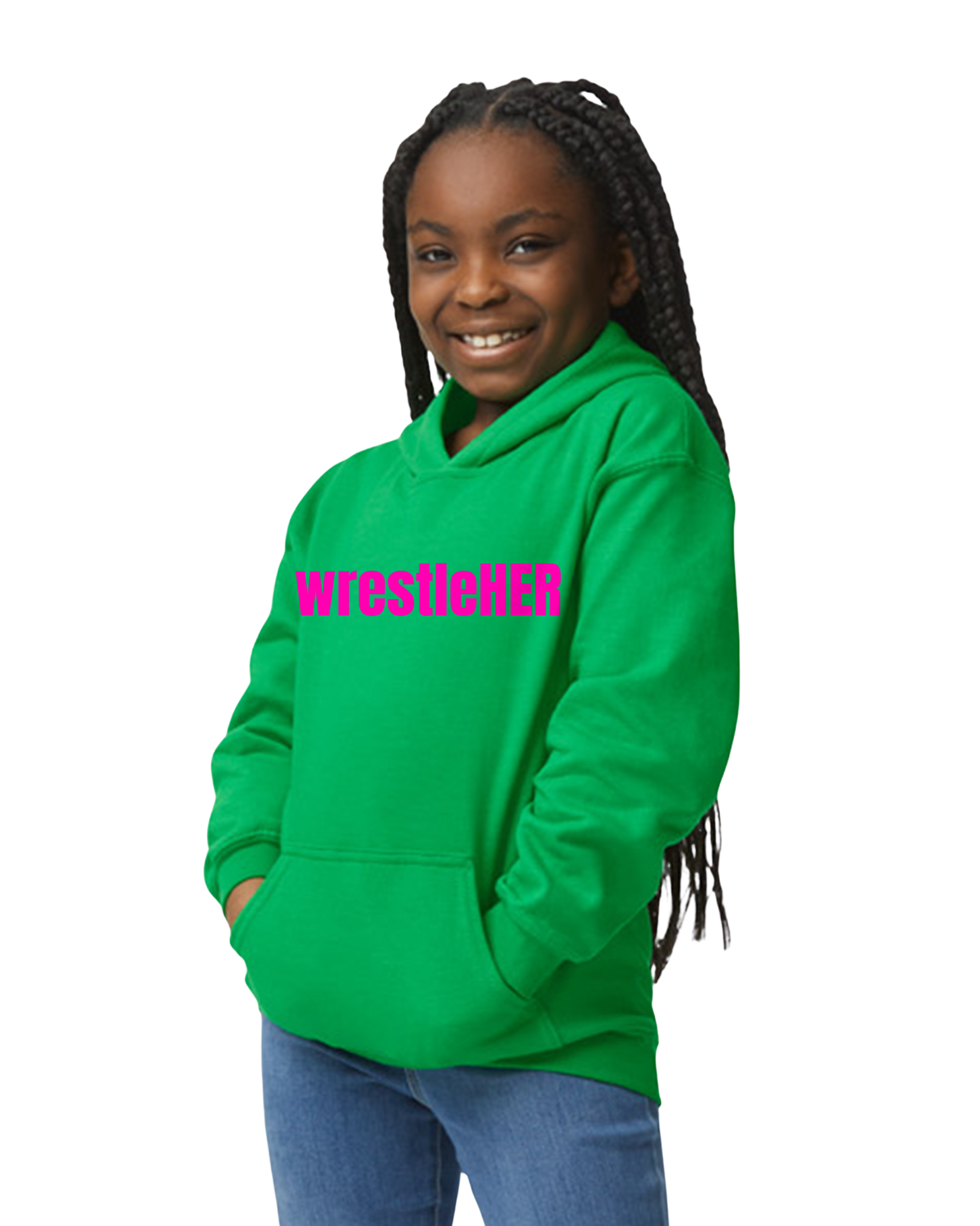 wrestleHER Youth Hoodie